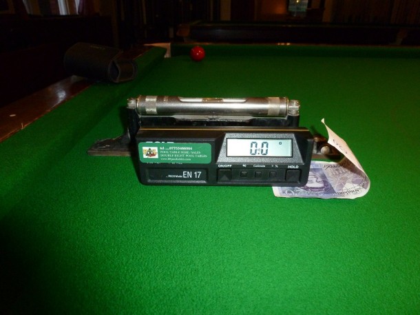 Sc table 0.0 with £20 note under