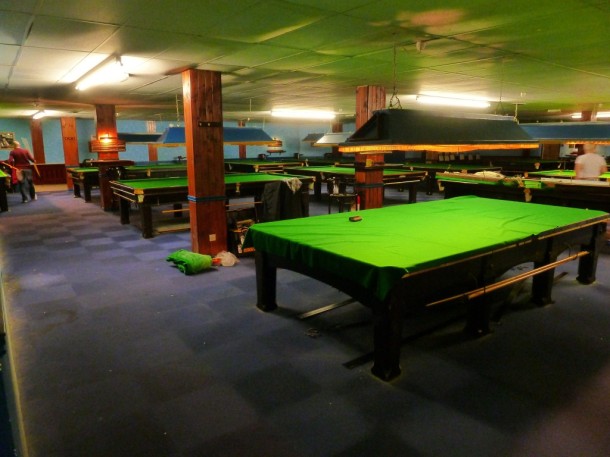 Derby snooker club 17 tables