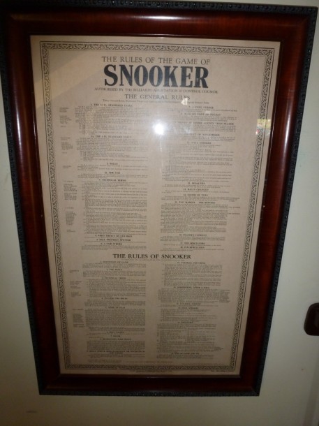 Birstal snooker rules