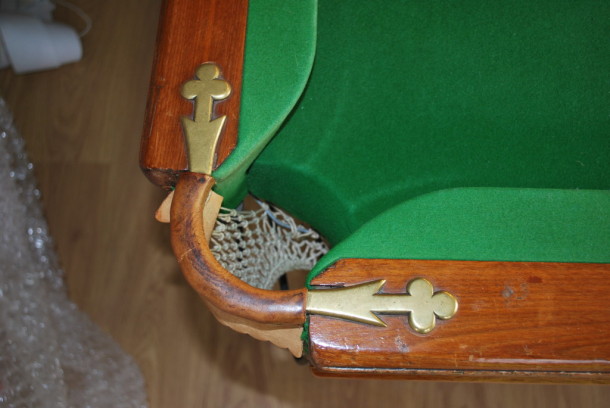 heavy carved table ornate pocket plate brass