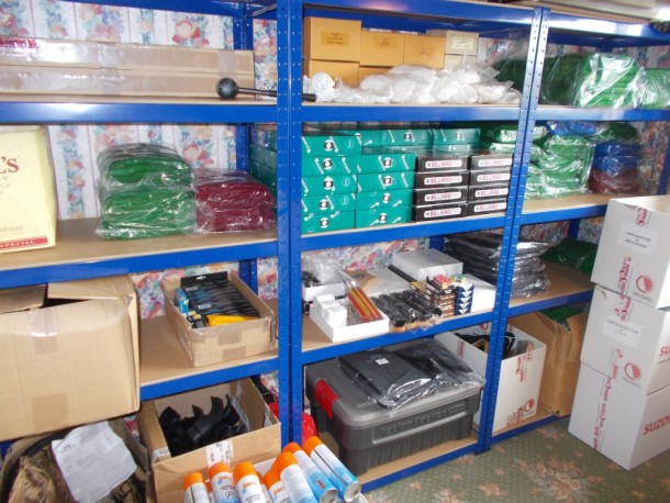 Store racking stock in