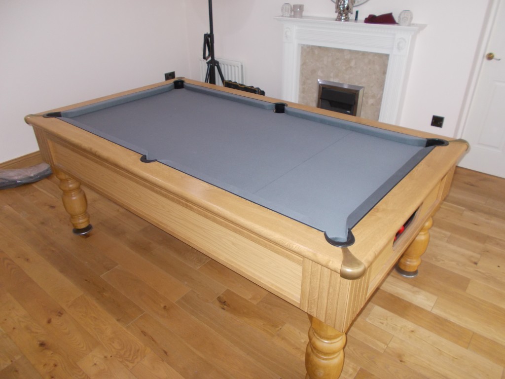 Special order Grey 6811 Tournament Strachan cloth on pool table recover