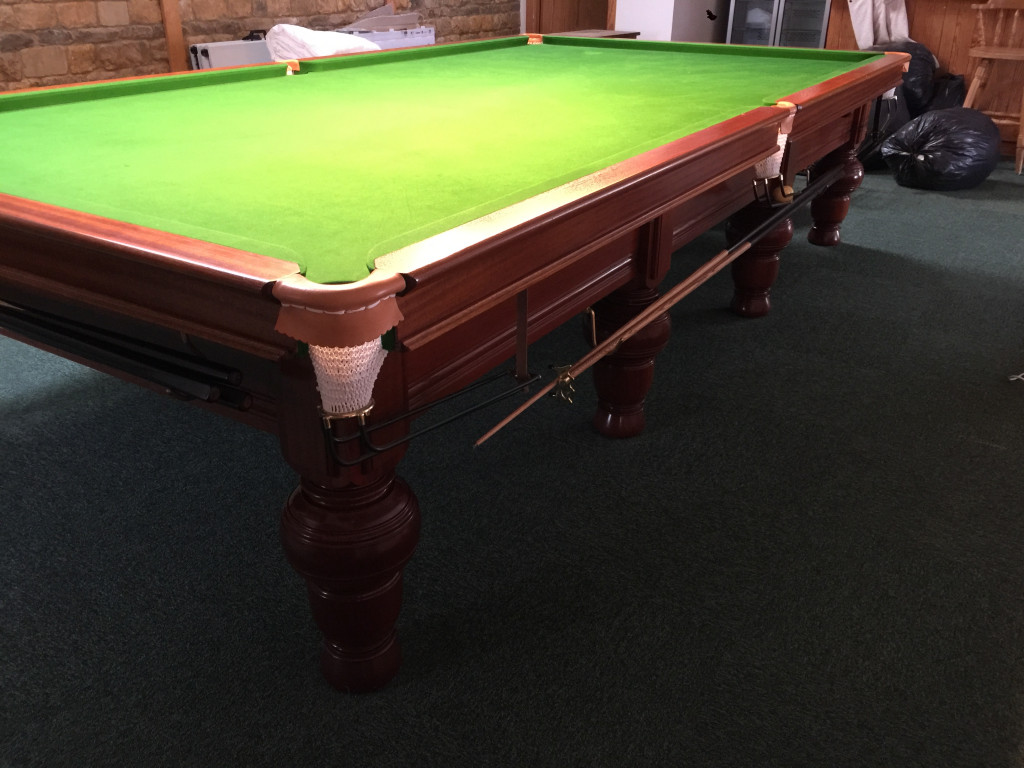 allied billiards side veiw shot bulbous legs | GCL Billiards